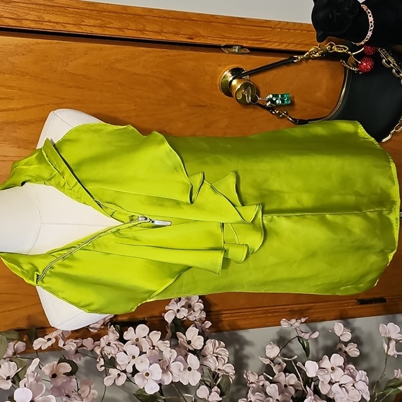 Nordstrom Essentials By Milano Lime/ Citrine Silky Top - Picture 9 of 13